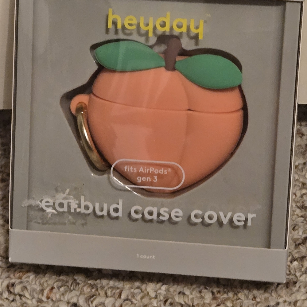 Heyday Peach Earbud Case Cover